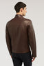 Giubbotto biker in pelle imbottito 2