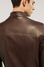 Giubbotto biker in pelle imbottito 3
