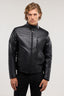 Giubbotto biker imbottito in pelle 3