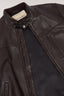 Giubbotto biker imbottito in pelle 5
