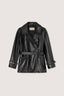 Biker in pelle con cintura 4