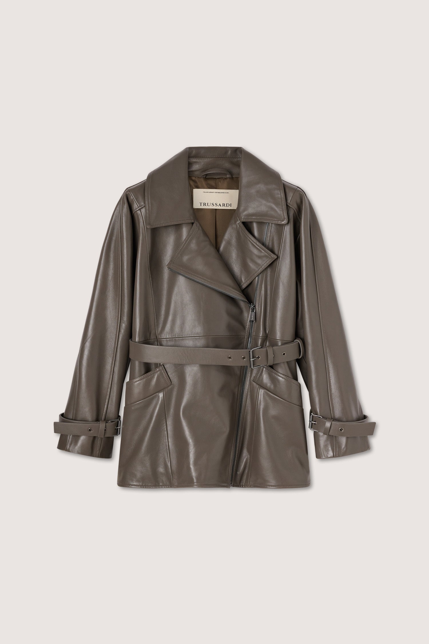 Biker in pelle con cintura 5|1fa075ae0daa23de98eb451183bfe7e34fb04e24e84bac07c6b261b2533c493d