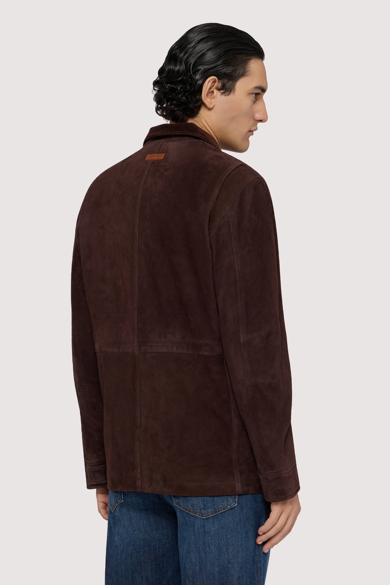 Field jacket in suede 2|679b7182750f55ff8bcdb31a2642e1e51aae0d8a5f8ce7cb133fd566442b0ef2