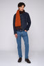 Giacca in pelle scamosciata effetto denim 4
