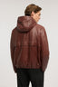Blouson con cappuccio in pelle 2