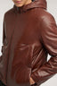 Blouson con cappuccio in pelle 3