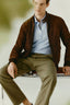 Giacca sailor in suede 1