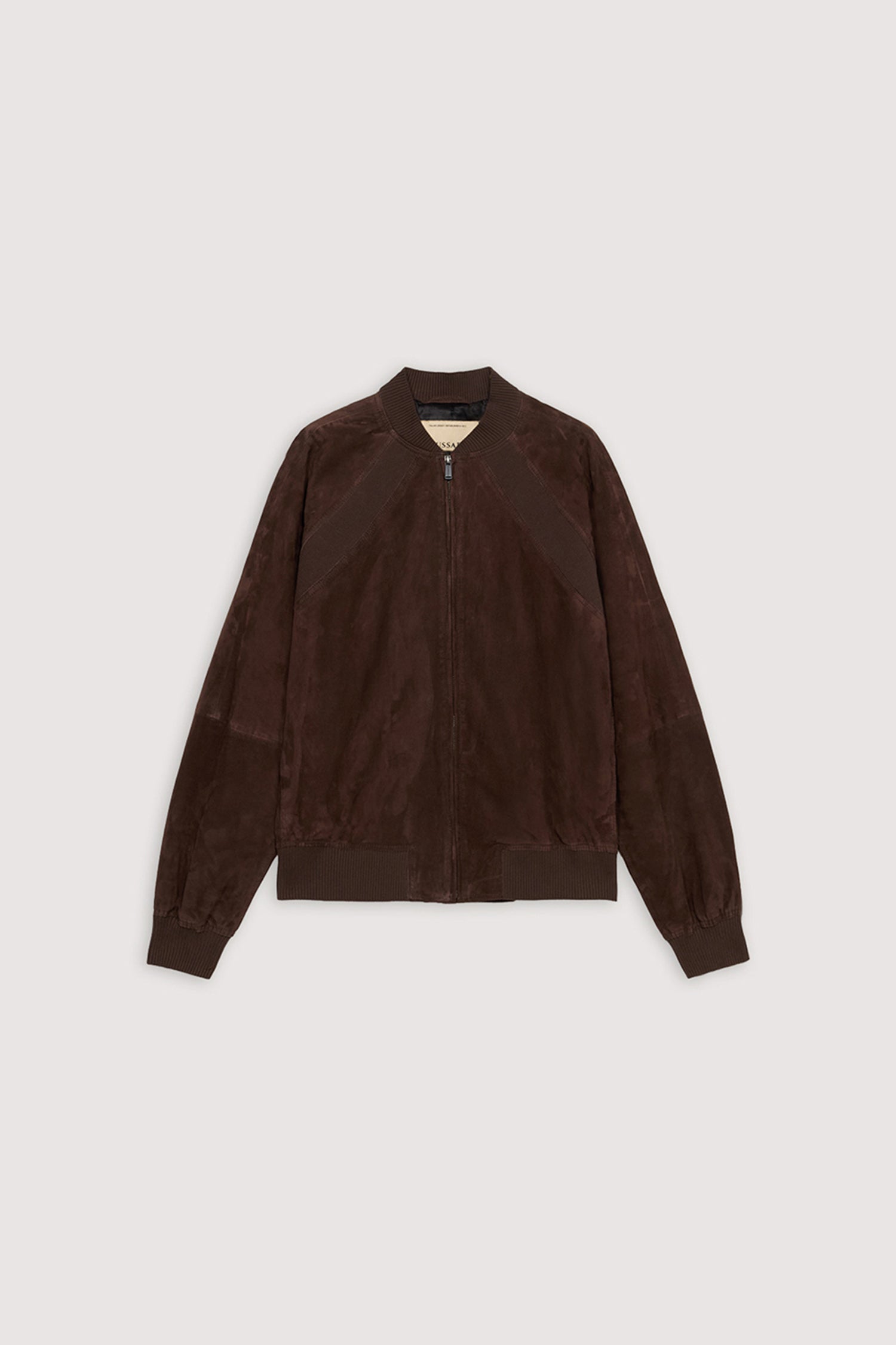 Bomber in suede con dettagli in maglia 5|132bf218a1395c23759d6a51d3575ff86b9219dca3fb91fd13c34ae57909558a