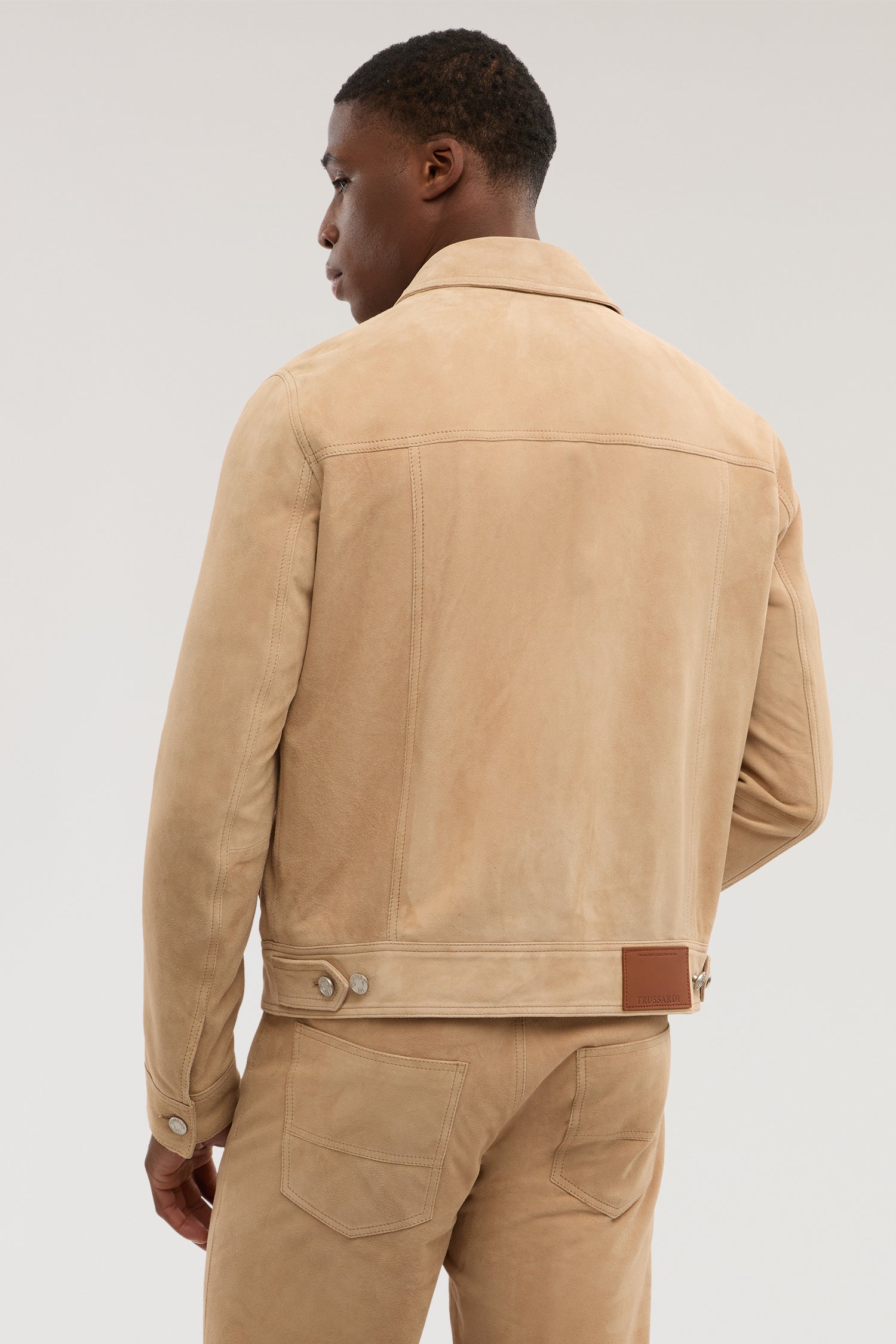 Giacca in suede modello denim 2|2a9038d737e8c1d73a6b69b21852242475698da16271a9d7289248ebd78303db