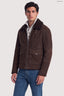 Blouson imbottito in suede e montone 1
