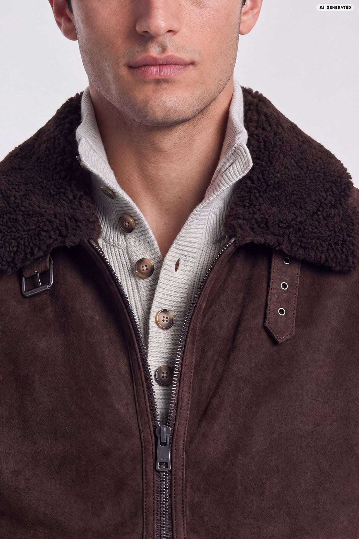 Blouson imbottito in suede e montone 3|35353e06f73c1eb16341521c5ae67bfdabde17037144df3df63dadd4d1d2ce08