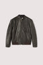 Giacca in vera pelle con patch levriero 5