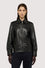 Leather blouson