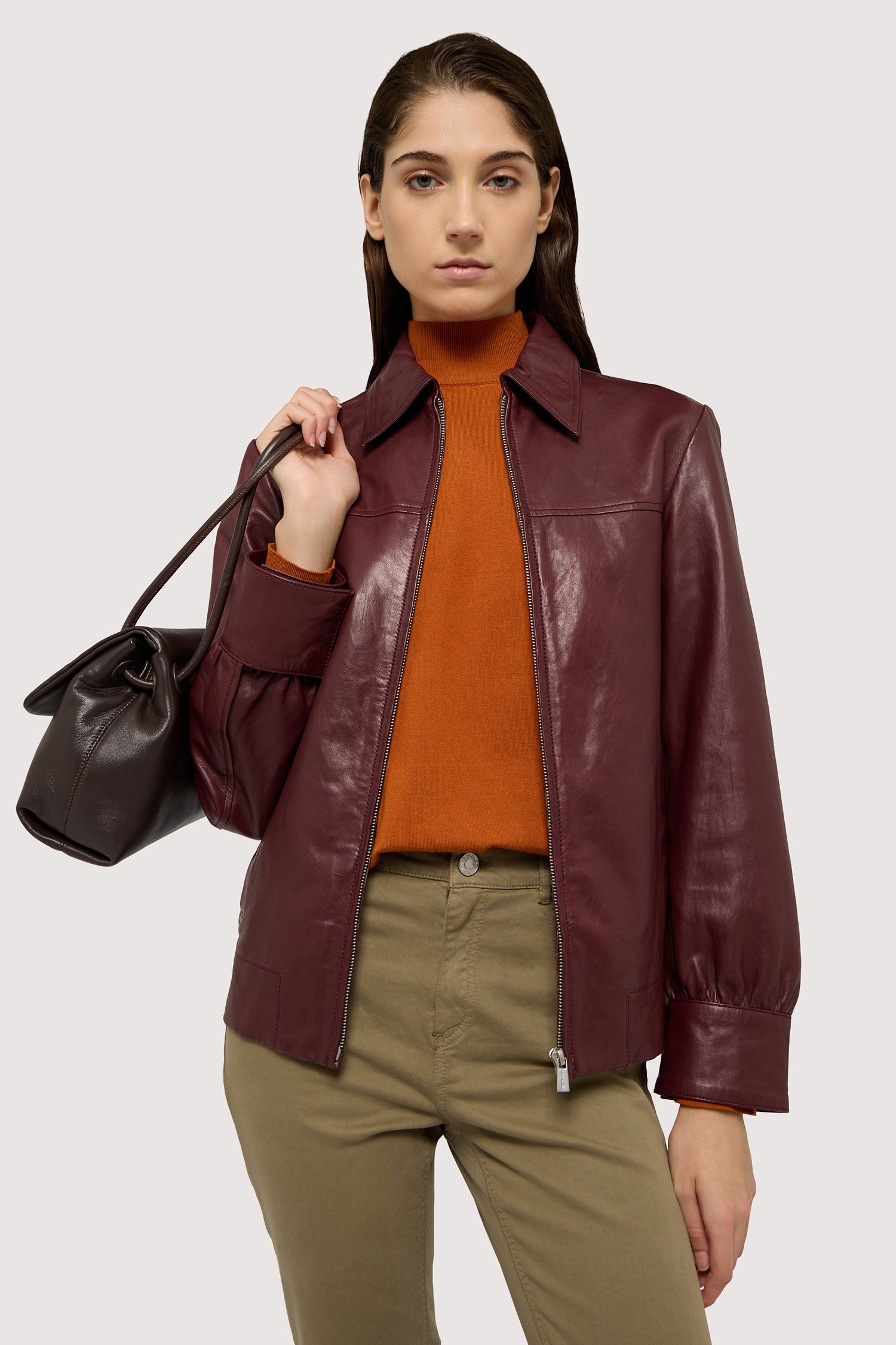 Blouson in pelle 5|eb4bfd37e52e4d8f2926368d9e52686b3af7f6b615052bc67ae65f6a35b46b18