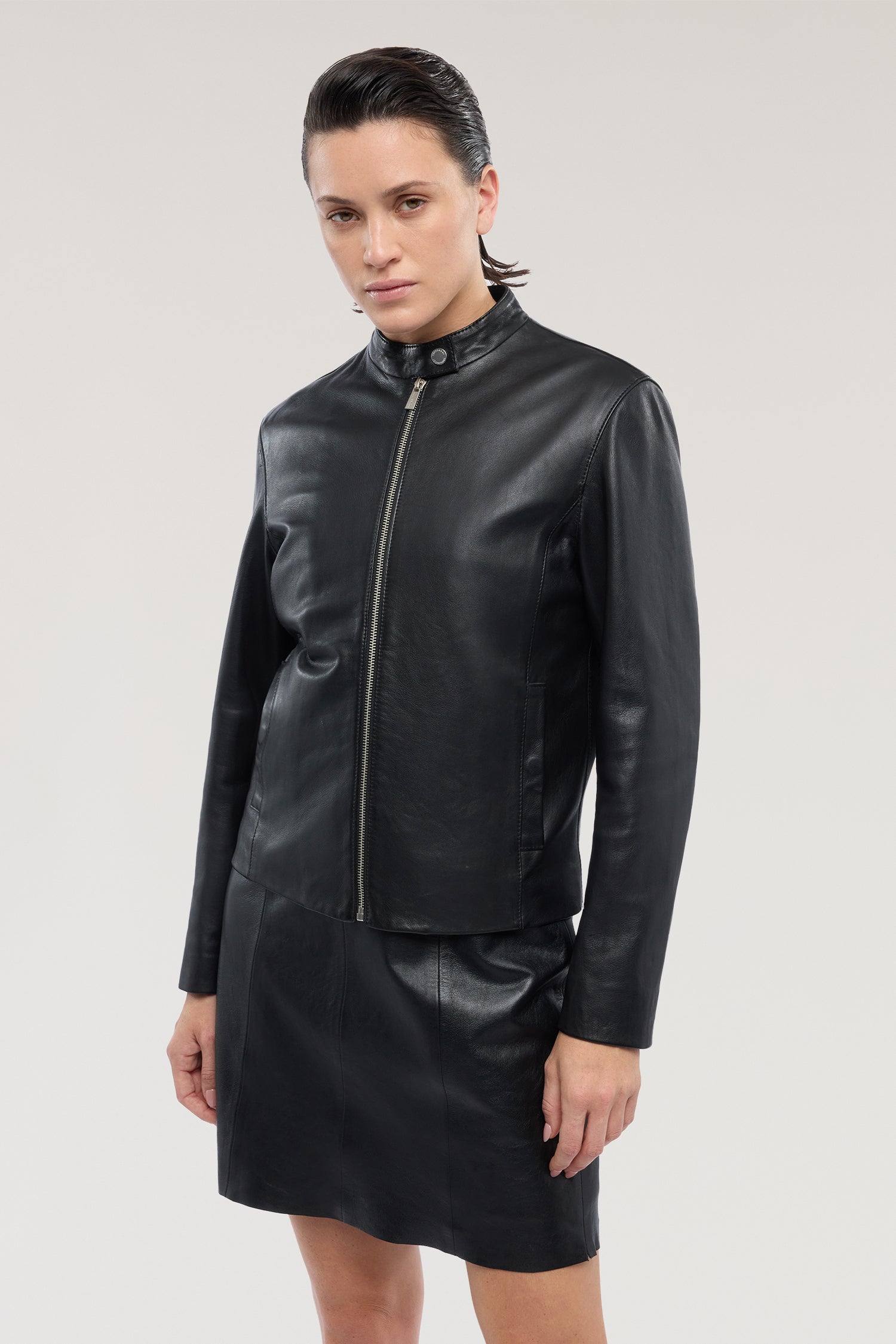 Leather biker jacket – Trussardi