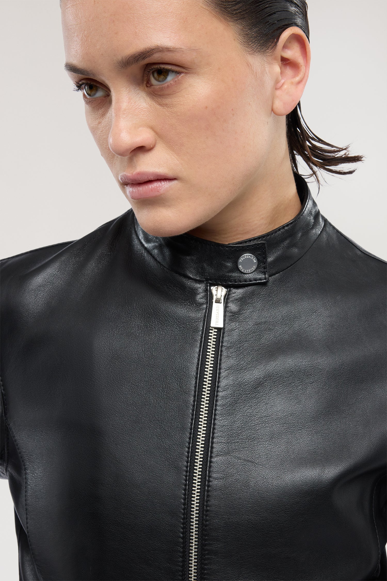 Giacca biker in pelle 3|ff9d108185ac085d65e20ad7ea218964a5a3b0d4bb7c2636e1bcd2722bc9f2ce