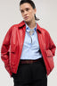 Bomber in pelle metal free 4