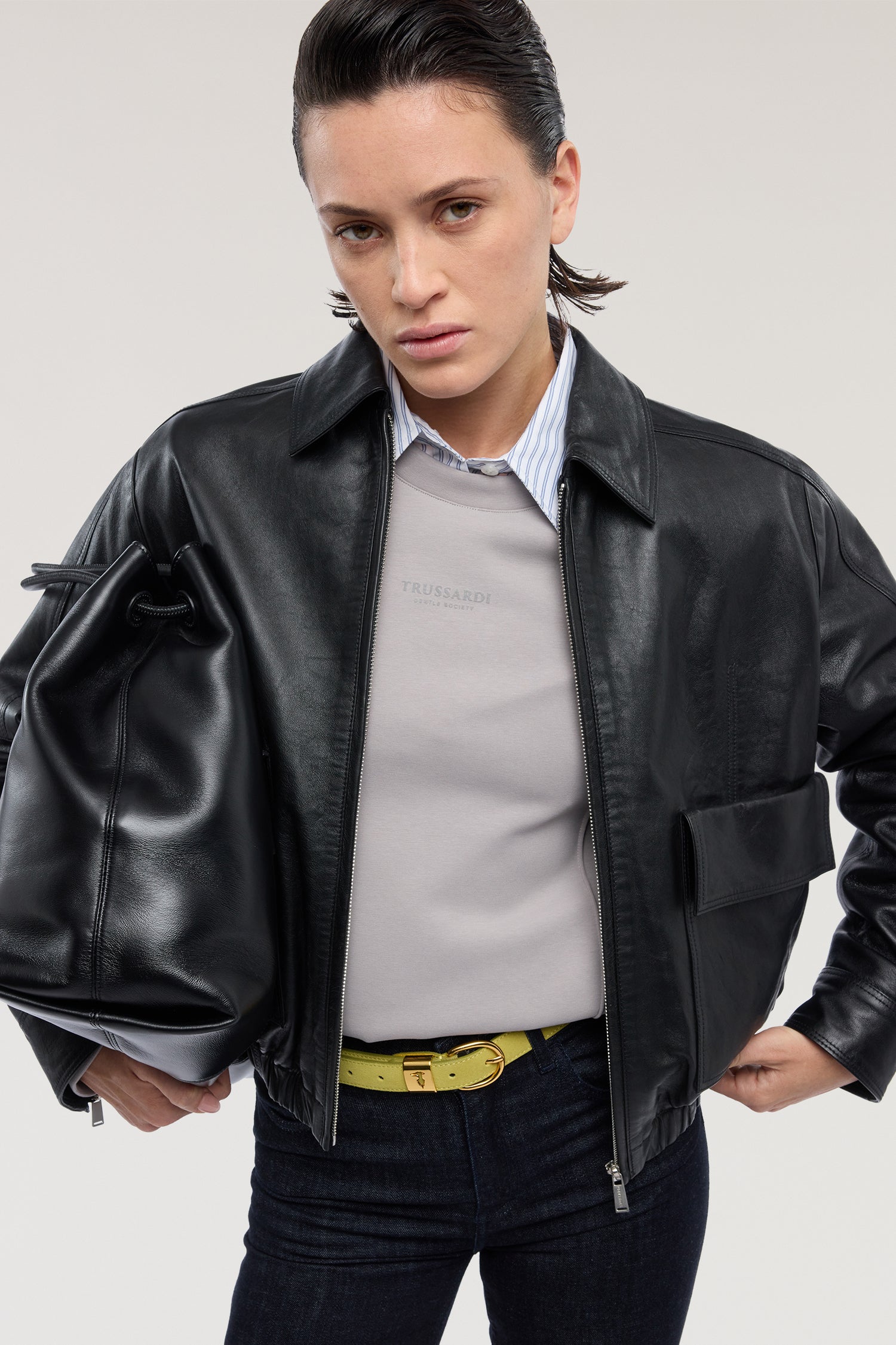 Bomber in pelle metal free 4|3879878257c770deb4dd6ecde9fe3cbadcd5749563d20c975097787149a1fa2c