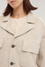 Giacca con tasche in suede 3