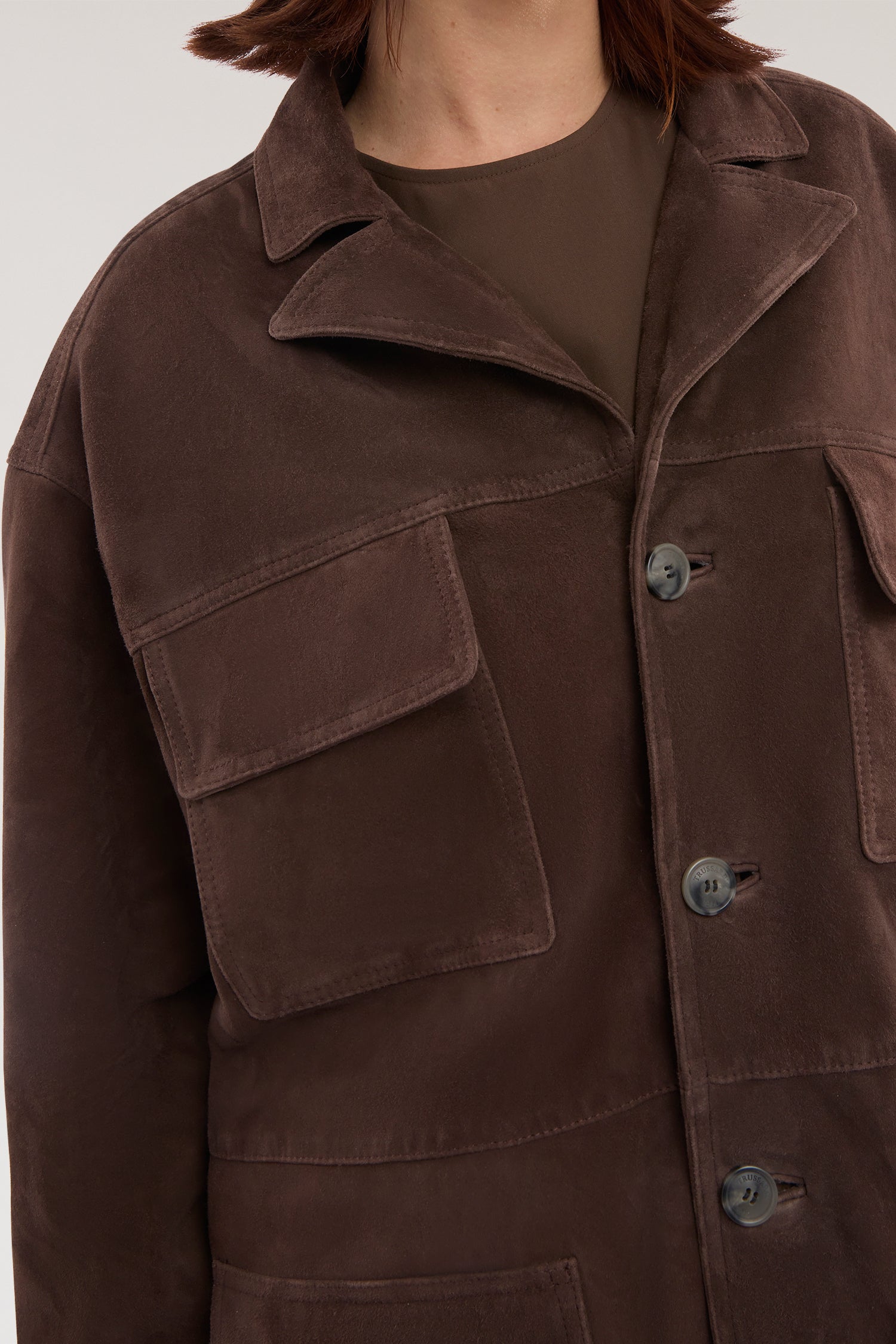 Giacca con tasche in suede 3|832218d9f7b5c0ae9a2b3f2b7e7fdae0c3f6e284ef2500d0f00c130a94b594ca