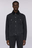 Giacca in denim imbottita con colletto sherpa 1
