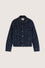 Giacca in denim jacquard agugliato