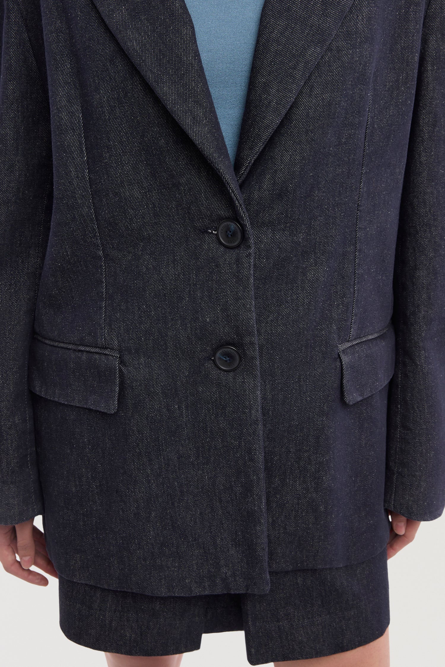 Blazer in denim reattivo 4|3d787819cf4ada01da9491d1eceff69edc3813fa0b3406f02d7c60c6d62a49e4