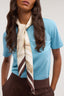 Foulard con stampa in seta 4