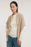 Poncho triangolare in cashmere made in Italy 1