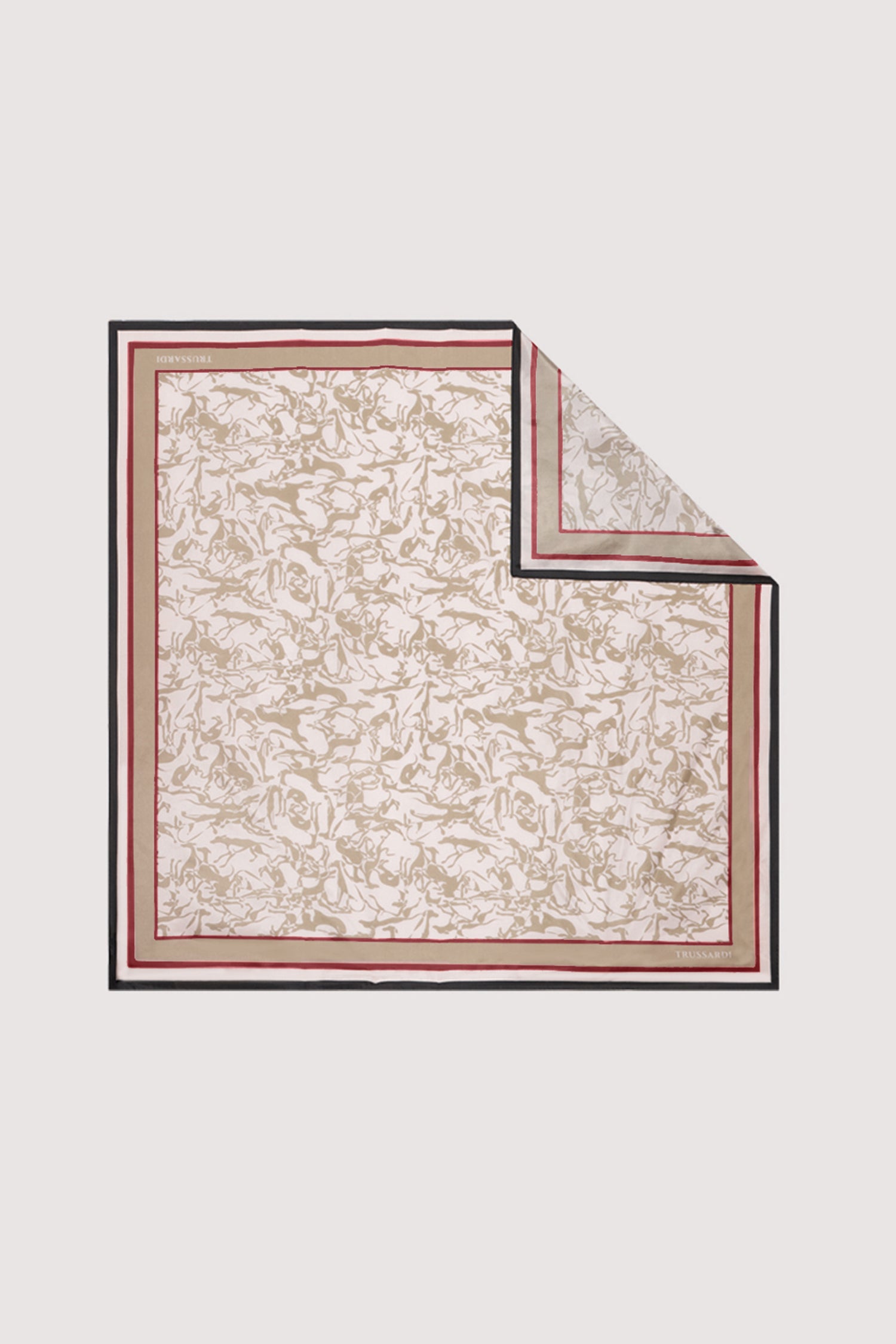 Silk scarf with print – Trussardi