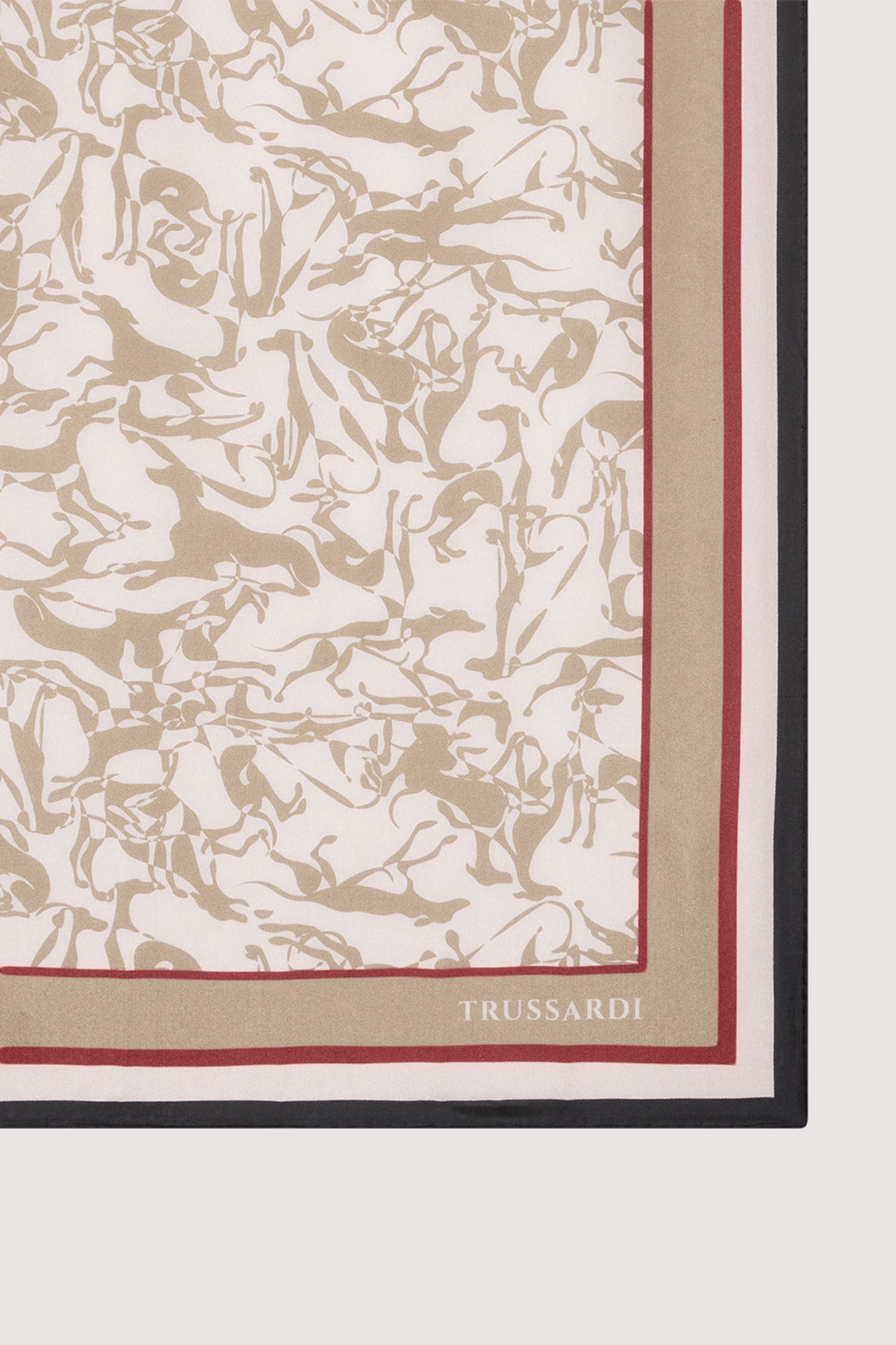 Silk scarf with print – Trussardi