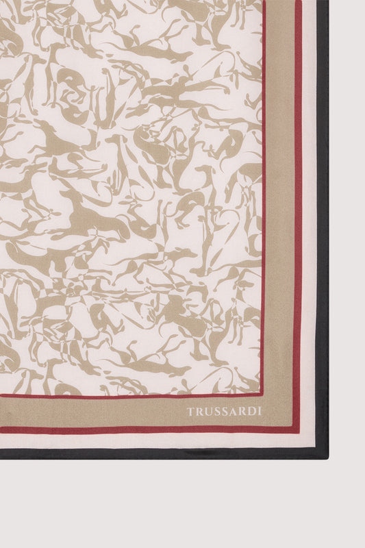 Foulard con stampa in pura seta 1|c33e47948d43ddbe43cae8a4e360dc6e49800e51c04ec5958ed5362166cbaee1