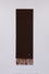 Pure wool scarf with fringe trim