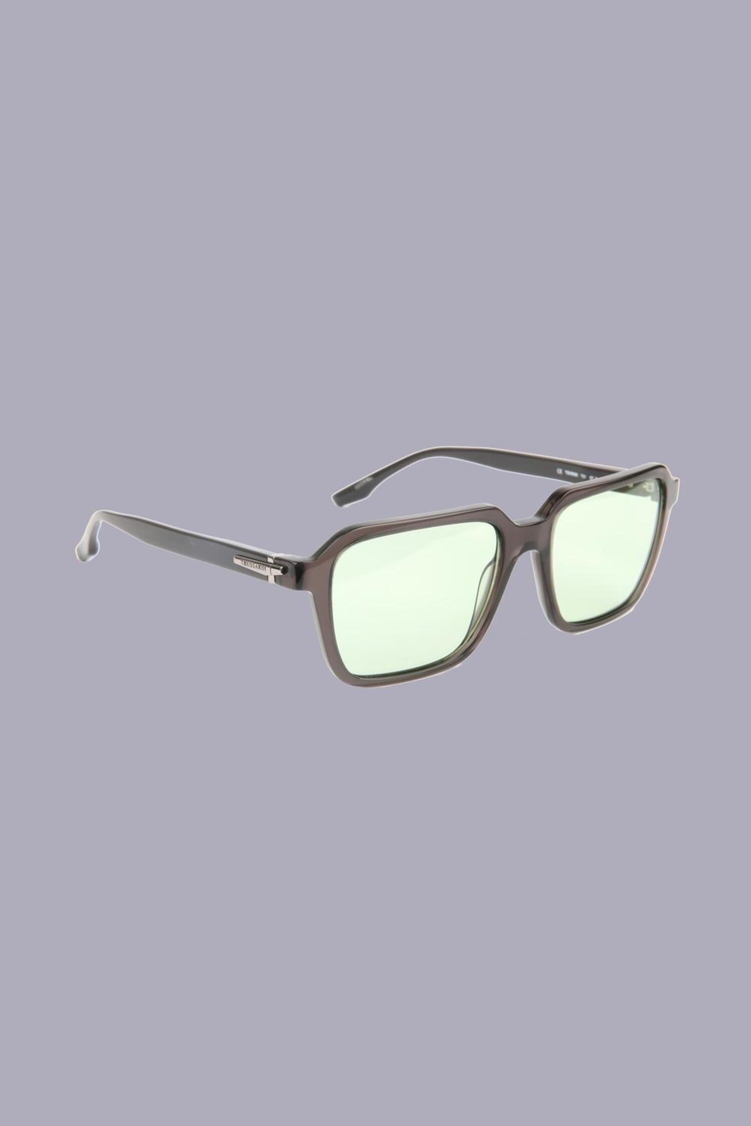 Occhiali da sole squadrati in acetato con logo 1|88a3b2945b755904c0700117ece76e4b4e70347988f1380d2bfc7d5f7a529278