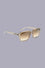 Squared acetate sunglasses with logo