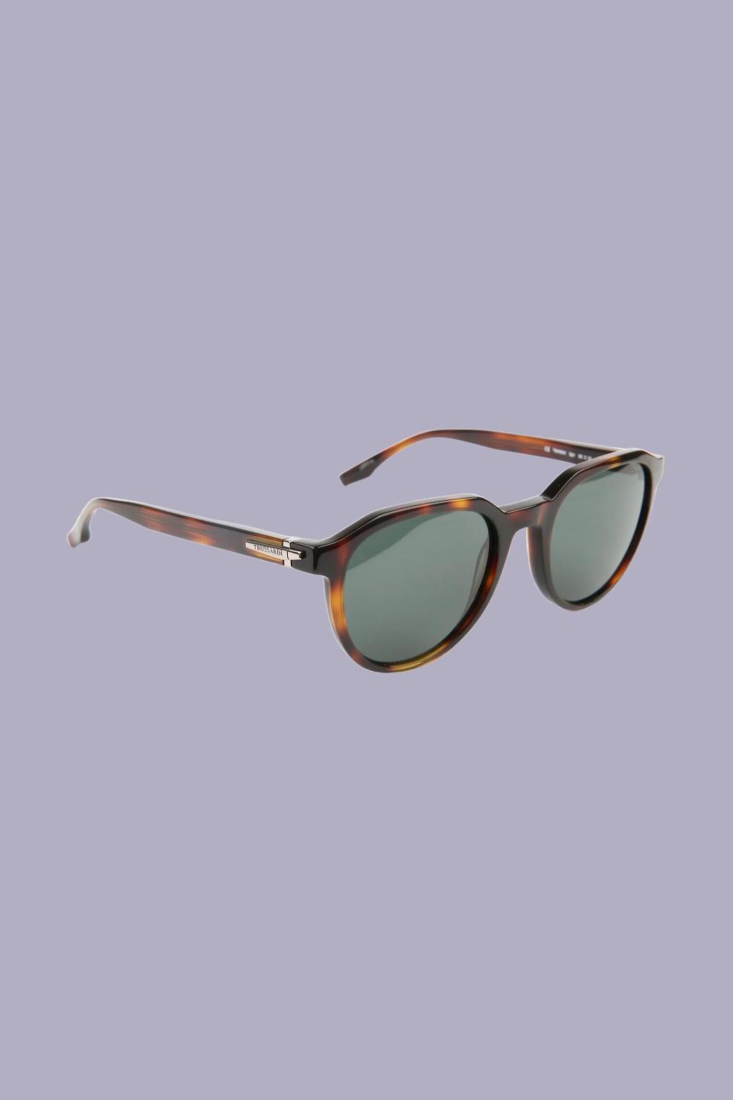 Occhiali da sole rotondi in acetato con logo 1|4a5c8ca52fa70e3a3ccd65e7abb8fc0366496a953691ca646d348c0f8cea6b99
