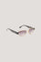 Cat-eye sunglasses in metal and acetate