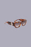 Occhiali da sole cat-eye con dettaglio decorativo 1