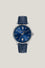Watch in stainless steel and leather