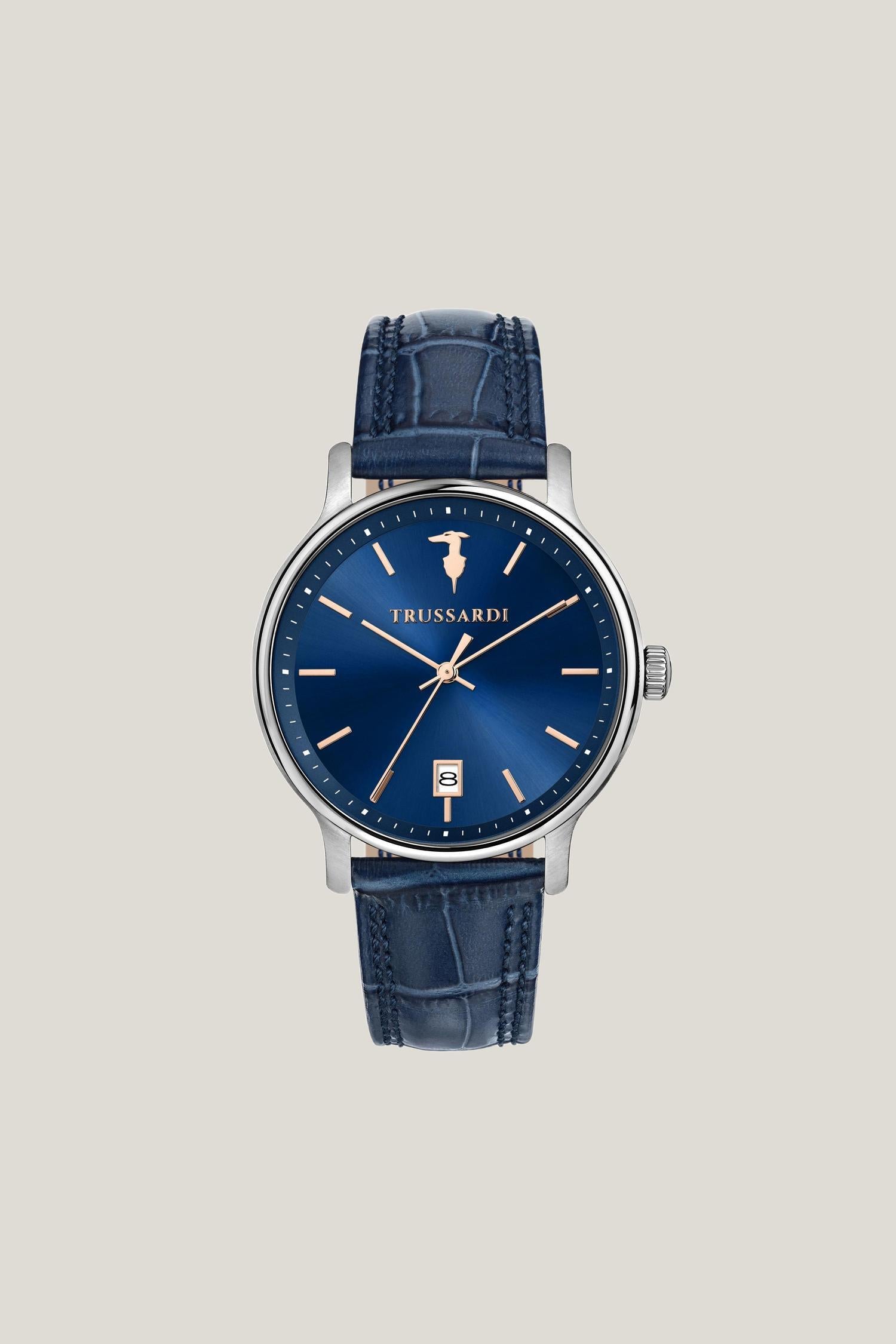 Orologio in acciaio e pelle 1|c2d520a61f44230ff6e4d4a3784a1ad898830ff4e72d613ed5ff51acde1434c1