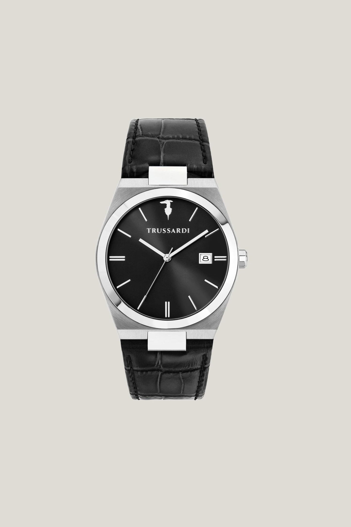 Orologio in acciaio e pelle 1|029e534382cf67ea991cff3ad0933bf536befb412d30d1eaa0aa8a87e38c07a1