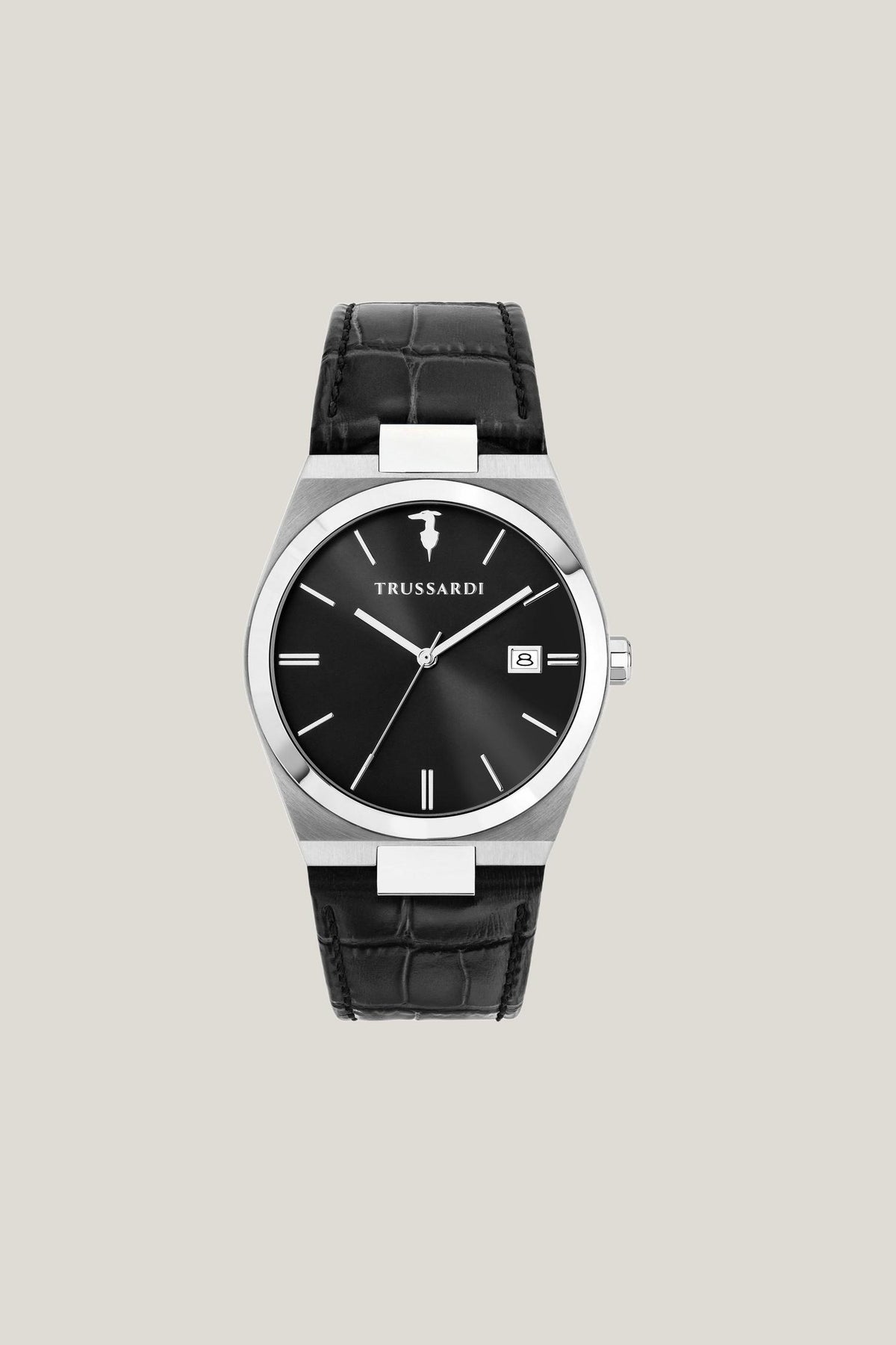 Orologio in acciaio e pelle 1|029e534382cf67ea991cff3ad0933bf536befb412d30d1eaa0aa8a87e38c07a1