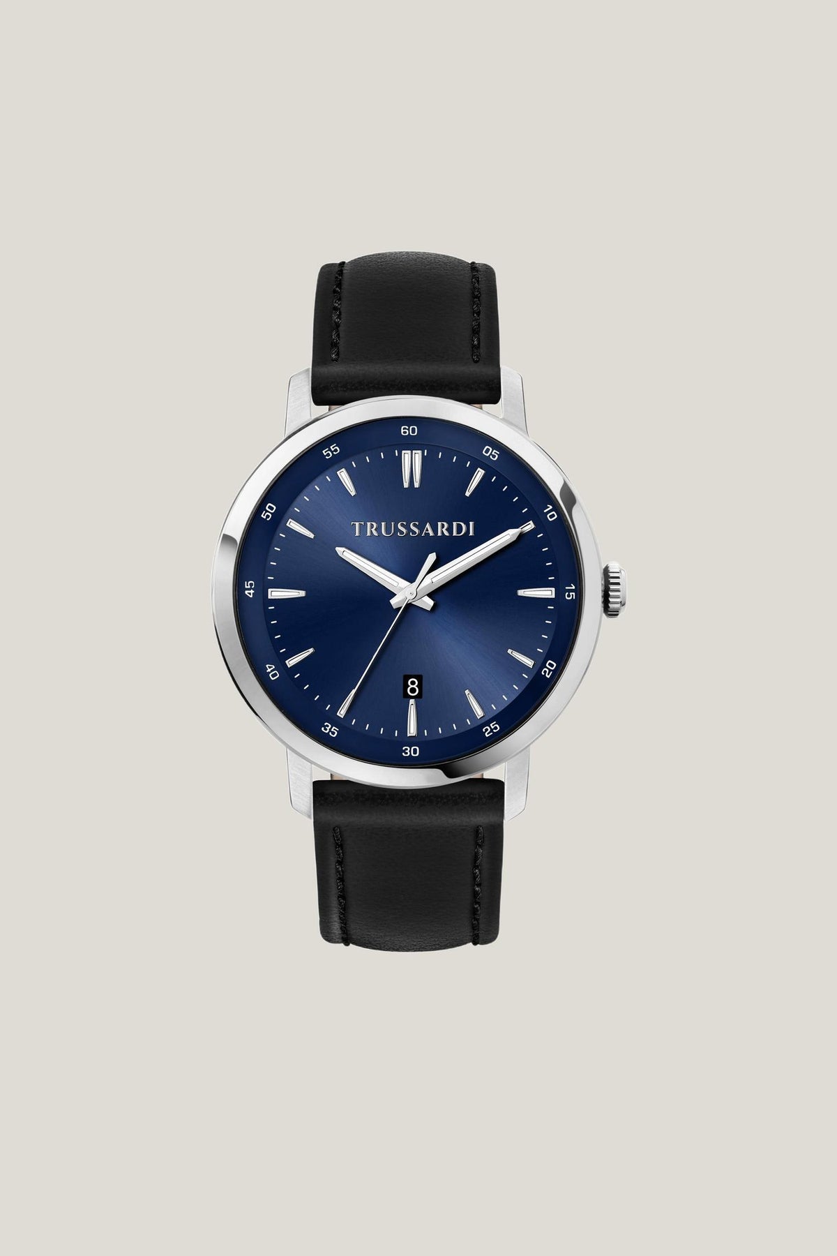 Orologio in acciaio e pelle 1|2a858f10b3fa6e16d2f70967e09a86672f8bb6d1939248a8991a55c05b52bd6a