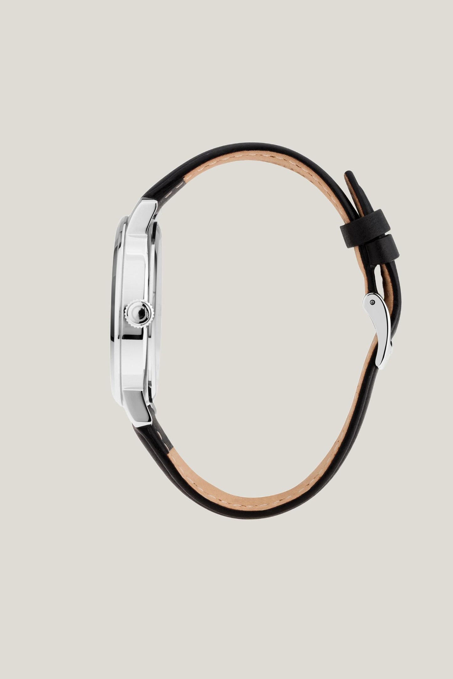 Orologio in acciaio e pelle 2|9103ace13eab0ef08be2f2208ea225df3a9091ae66da9ac9d70fe1b2e0fbf7cc