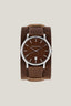 Orologio in acciaio e pelle 1