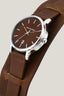 Orologio in acciaio e pelle 4