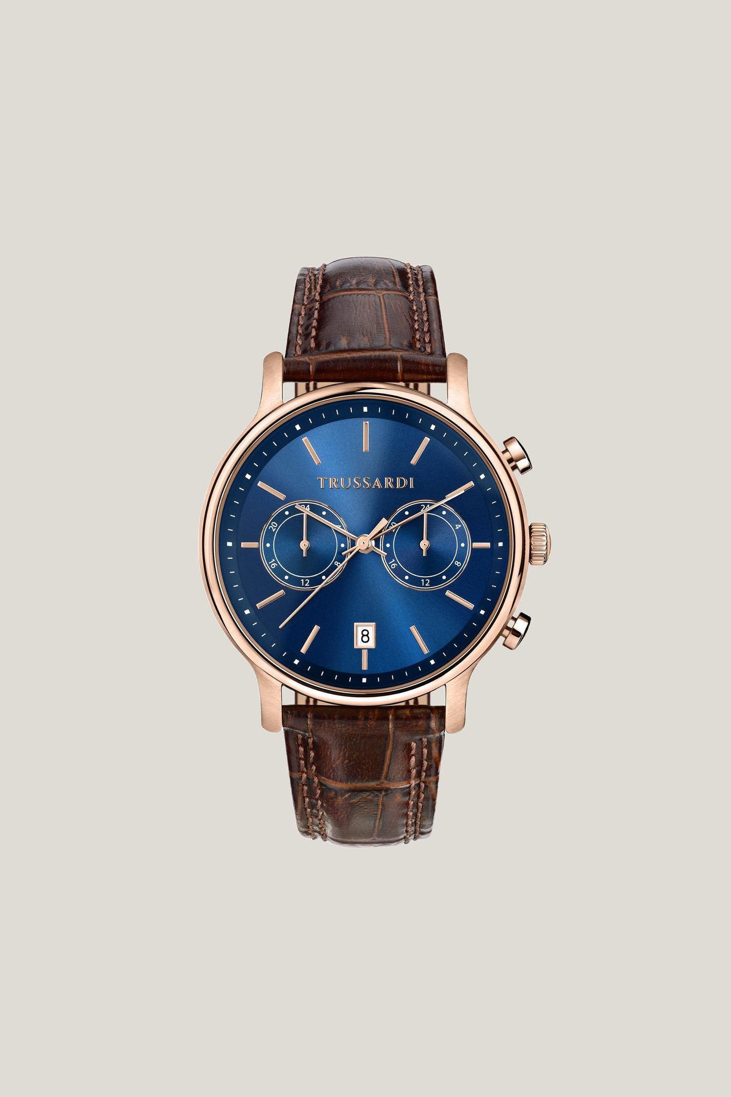 Orologio in acciaio e pelle 1|fd01d5a3844ee7a7d7ebd29b9649562624389bdfb214a589fd0a70afcf6f00d6
