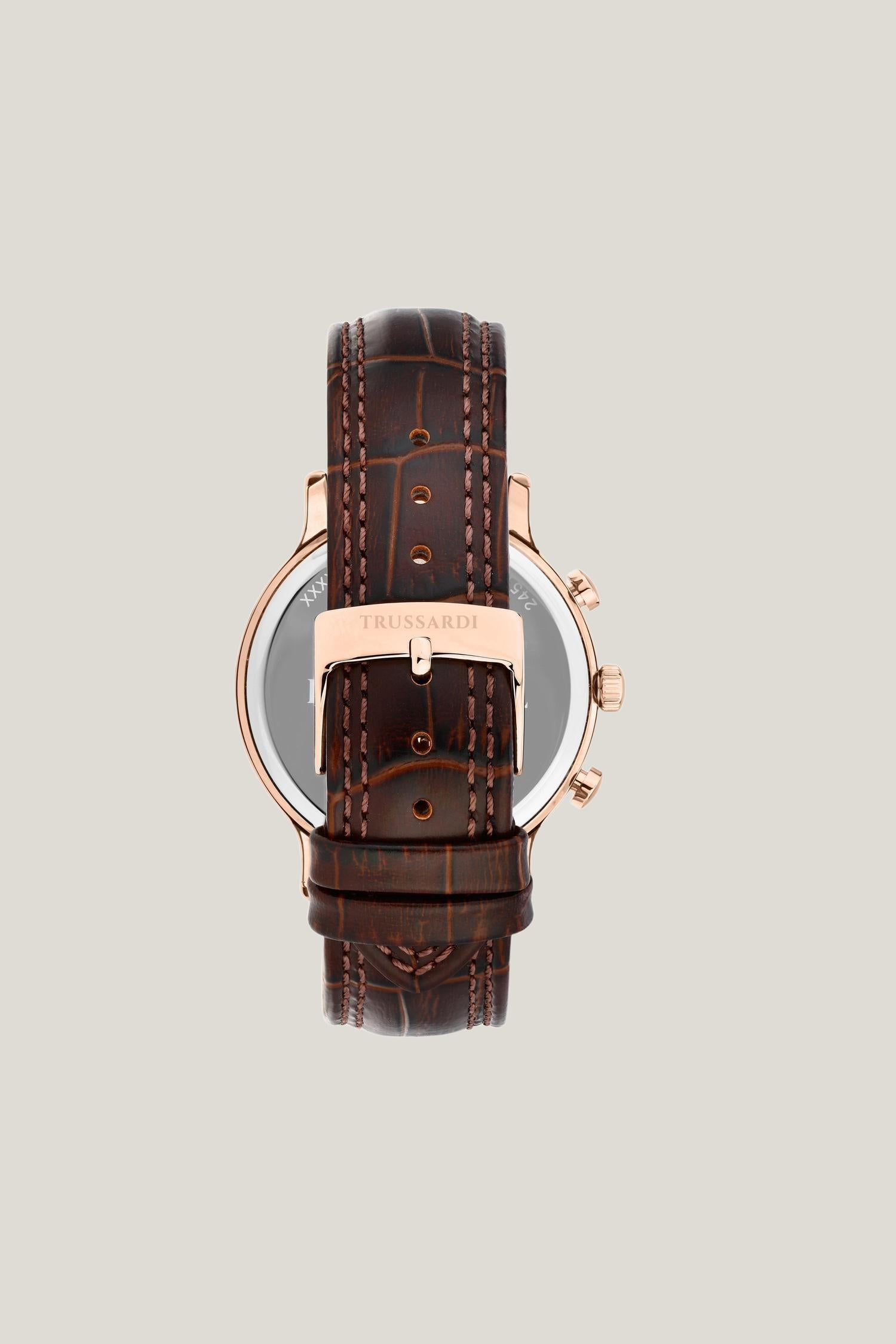 Orologio in acciaio e pelle 3|a0c773fdb1d416c8a81a467b63888aff984daef7cb47c00e03795f571b7d07ef