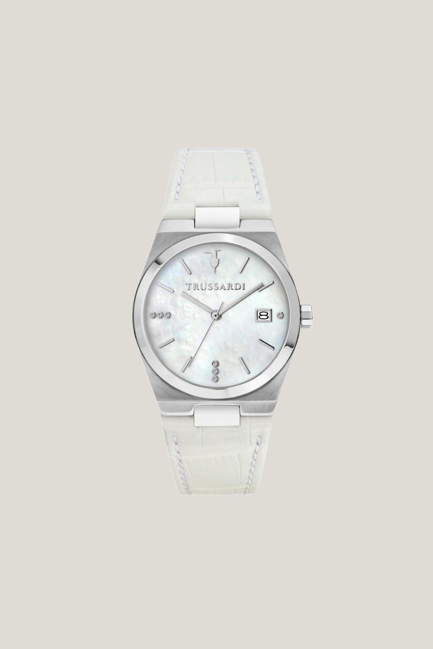 Orologio in acciaio e pelle 1|a3bce7e3fa3b032fd12d3430467aed06509e284803c3eedfd9de93f02f3c0b9c