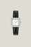 Watch in stainless steel and leather